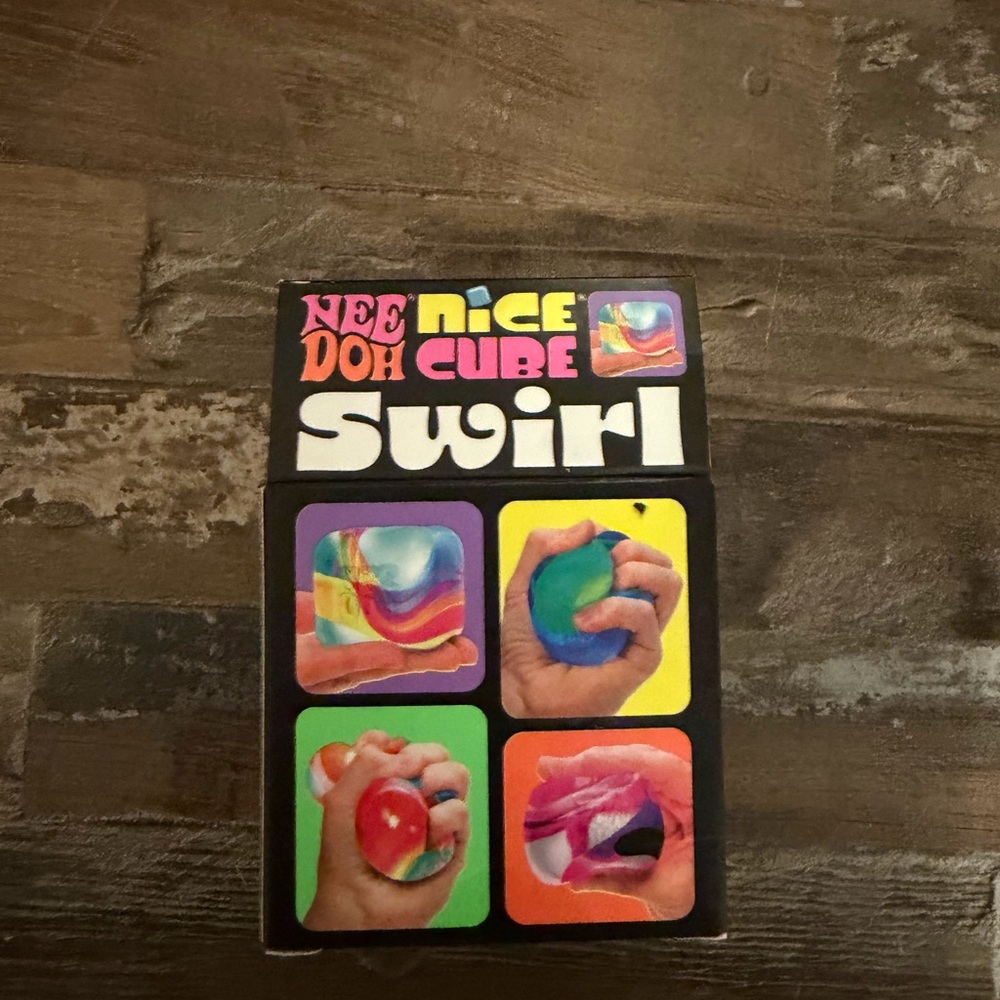 New Nee Doh Cube Swirl Super Solid Squish - Purple - image 3